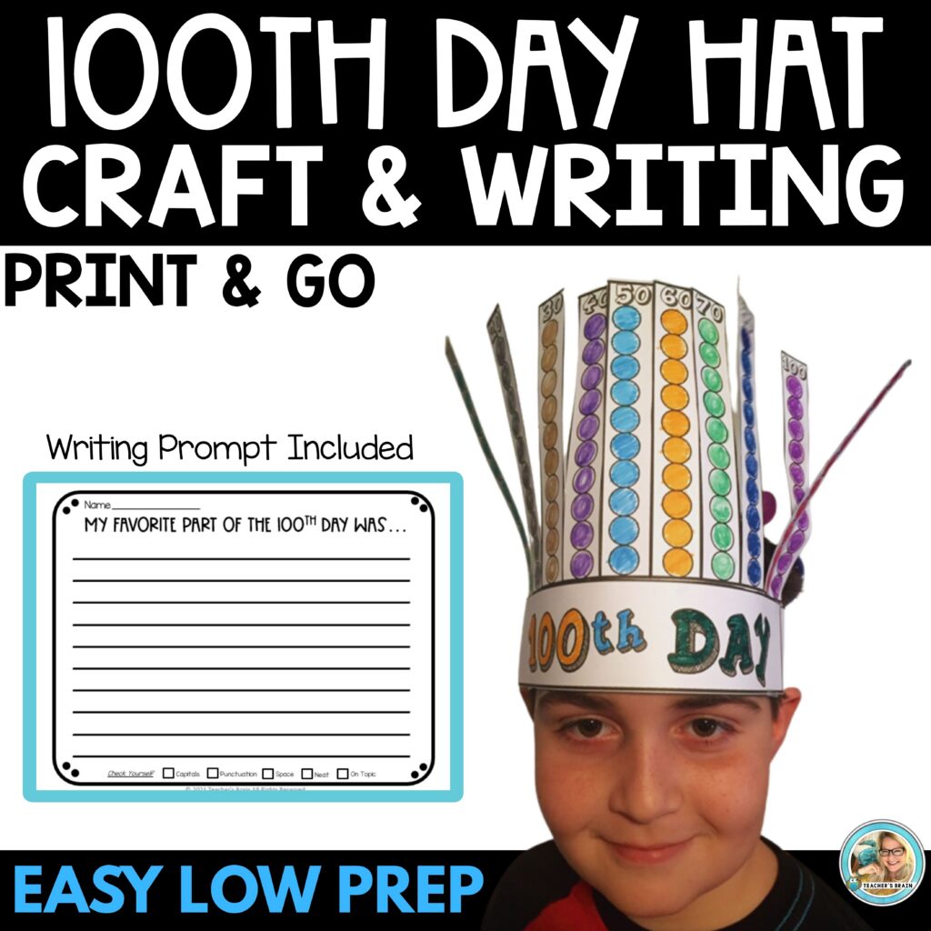 100th Day of School Activities | Hat with Dots | Headband Crown ...