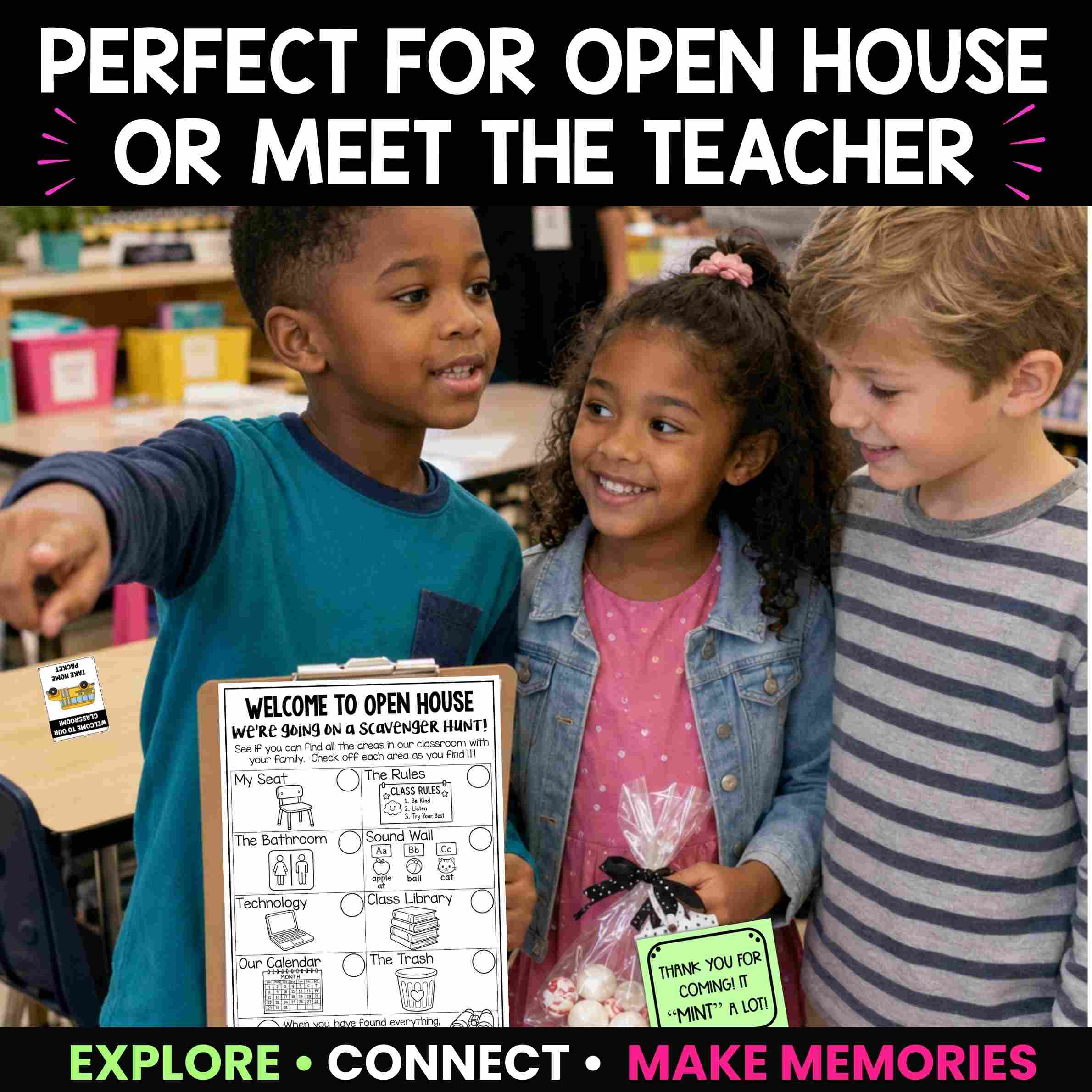 Open House Packet & Stations | Editable Meet the Teacher Forms and Signs - Image 4