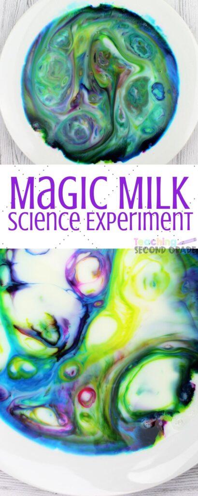 With the help of this Magic Milk Science Experiment, you can amaze the kids while teaching them about chemical reactions. Magic Milk makes science FUN! #teachingsecondgrade #science #experiment #stem #stemeducation #magicmilk \ magic Milk Experiment | Stem Activity | Science Experiments | Kids Activities | Fun STEM Activities for Kids | Teaching STEM | STEM Education |