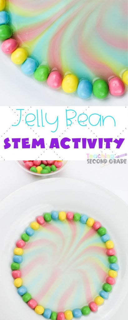 This Jelly Bean STEM Experiment is perfect for hands-on learning. A great way for kids to play with science and thrive in a hands-on learning environment. #teachingsecondgrade #science #stem #stemactivities #scienceexperiments #handsonlearning | STEm Ideas | Science Experiments | STEM Activities | Hands-On Learning | Learning Through Play
