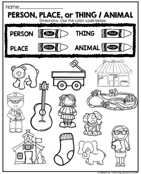 Noun Activities - Teaching Second Grade