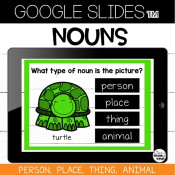 Google Slides™ Nouns {person, place, thing, animal} - Teaching Second Grade