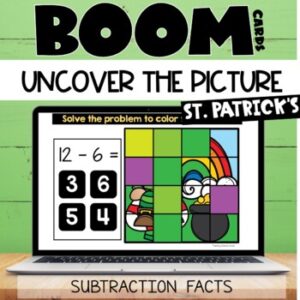 Hidden Pictures Boom Cards™ St. Patrick's Day Subtraction Facts