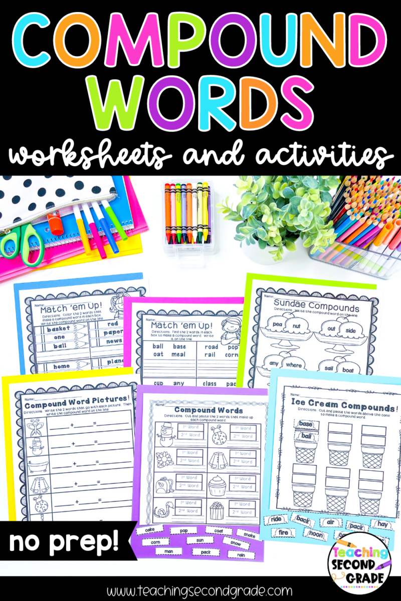 Compound Word Worksheets for Kids - Teaching Ideas Made Easy