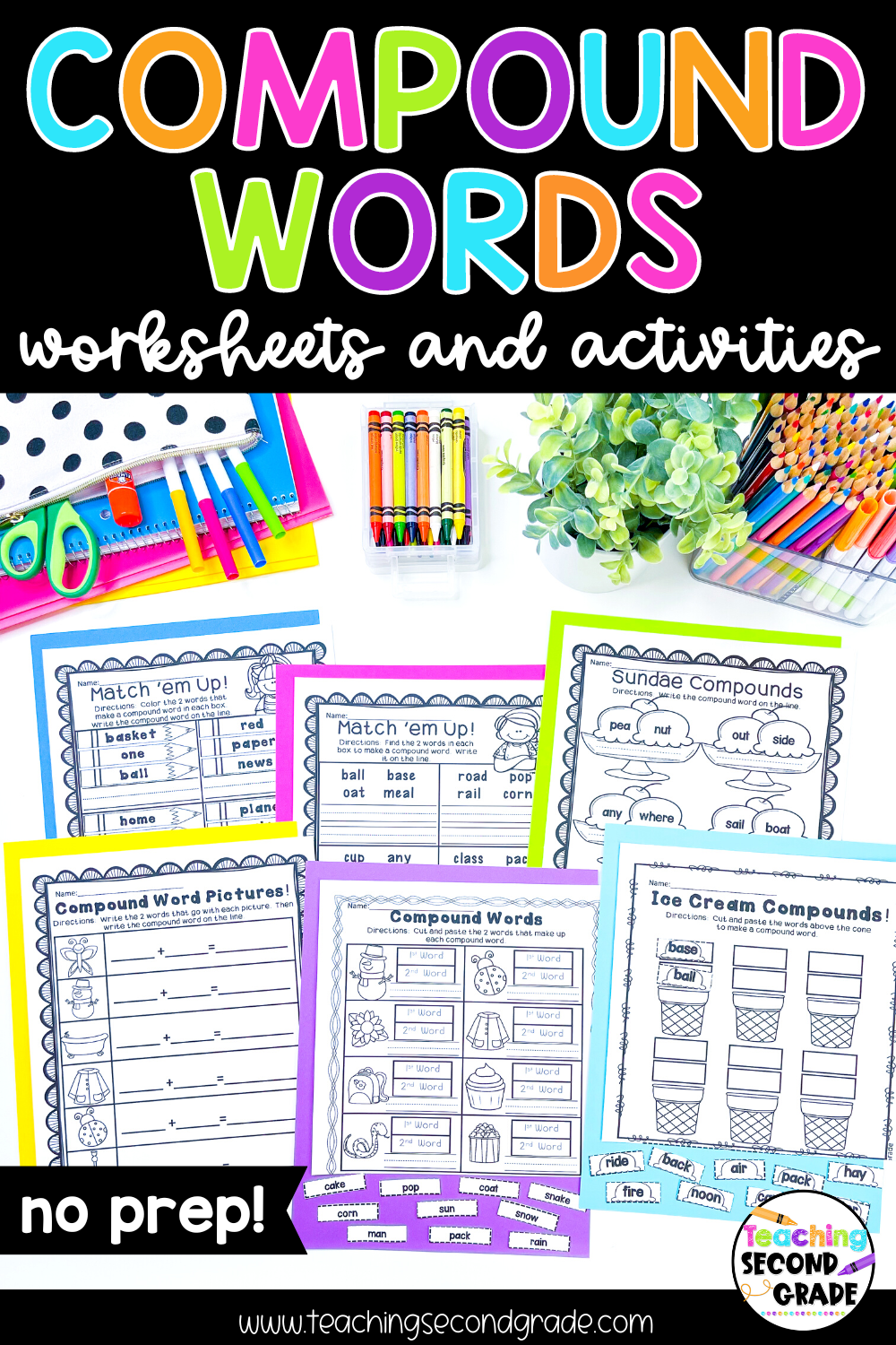 Compound Word Worksheets for Kids - Teaching Ideas Made Easy