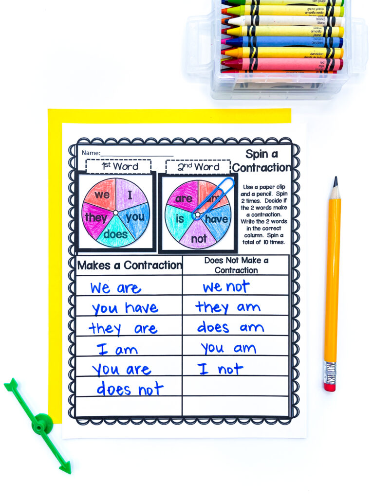 worksheets for 1st and 2nd graders