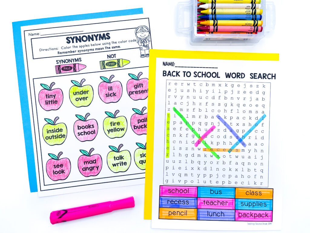 Back to School Fun Packet