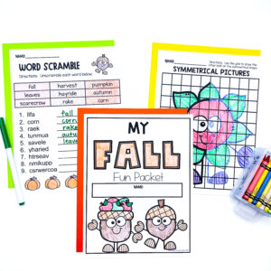 fall worksheets for 2nd grade