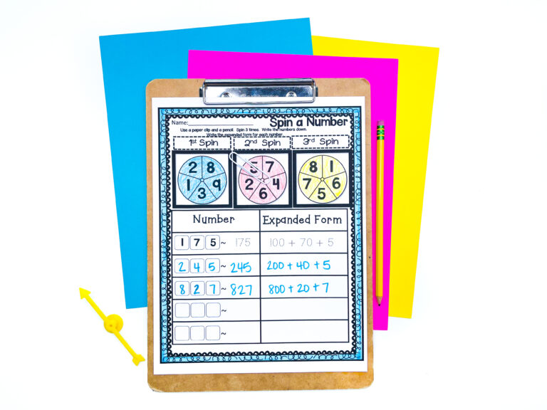 Expanded Form Worksheets - Teaching Ideas Made Easy