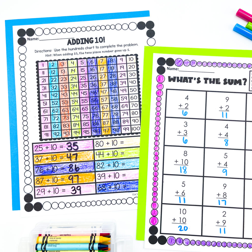 teaching addition and subtraction