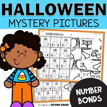 Halloween Number Bonds Practice Mystery Pictures