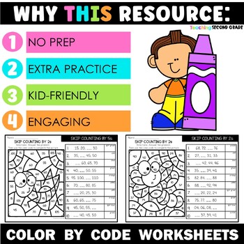 Skip Counting by 2, 5, and 10 Color by Code - Image 2