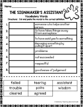 The Signmaker's Assistant Activities - Image 2
