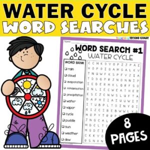 Water Cycle Word Search Packet