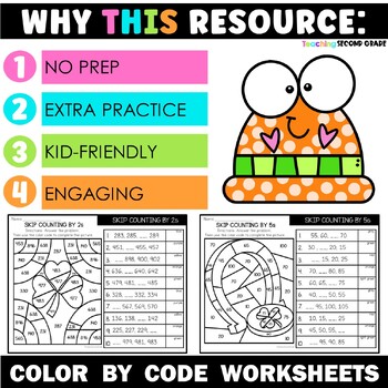 St. Patrick's Day Skip Counting Color by Code - Image 2