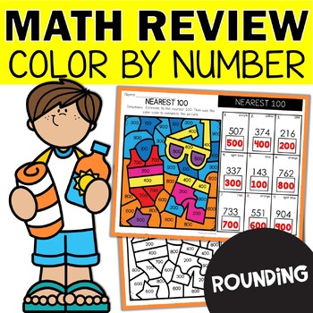 Estimating to the Nearest 10 and 100 Color by Code Worksheets