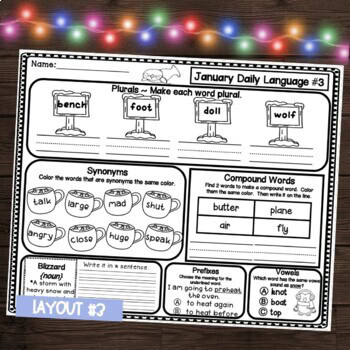 January ELA Morning Work for 2nd Grade - Image 3