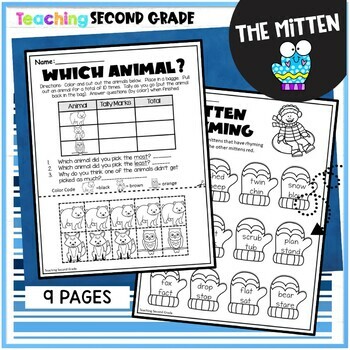The Mitten by Jan Brett Worksheets and Activities - Image 2