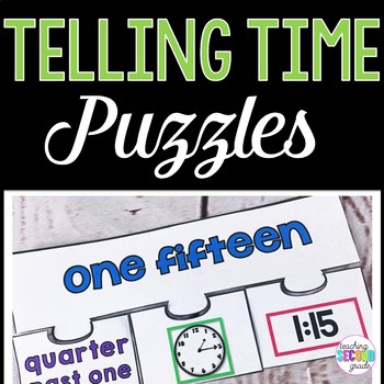 Telling Time to the Nearest 5 Minutes Math Puzzles
