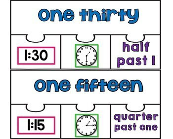 Telling Time to the Nearest 5 Minutes Math Puzzles - Image 2