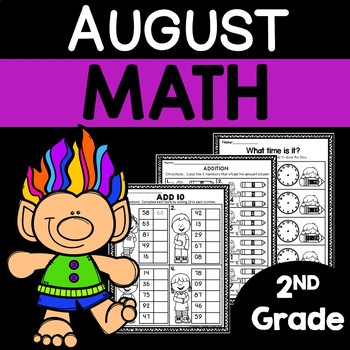 Back to School August Math Worksheets