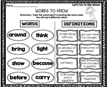 Vocabulary Words Practice Unit 4 - Image 2