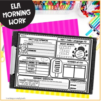 May ELA Morning Work for 2nd Grade - Image 2
