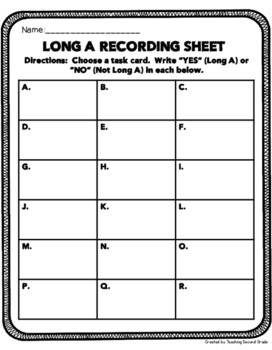 Long A ELA Task Cards - Image 2