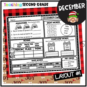 December ELA Morning Work for 2nd Grade - Image 2