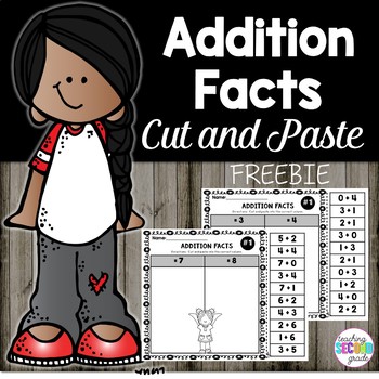 Addition Facts Cut and Paste Worksheets - Teaching Ideas Made Easy