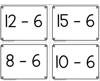 Subtraction Facts to 20 Set 4 - Image 3