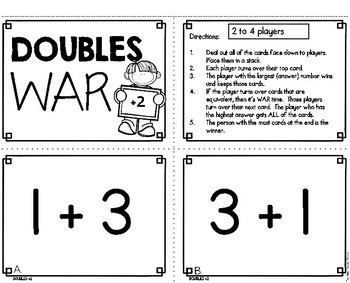 Doubles Plus 2 Math Game - Image 2