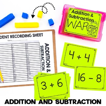 Addition and Subtraction Facts Math Game - Image 2