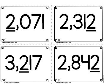 4 Digit Place Value (What's the Value) Math Game - Image 3