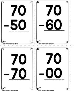2 Digit Subtraction Without Regrouping Math Game - Image 3