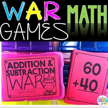 2 Digit Addition and Subtraction Math Game (no regrouping)