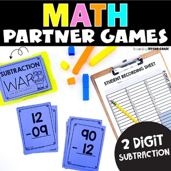 2 Digit Subtraction with Regrouping Math Game