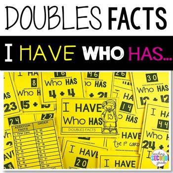 Doubles Facts I Have Who Has Game