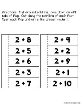 Addition Facts Lapbook + 2 Facts - Image 2
