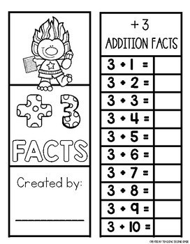 Addition Facts Lapbook + 3 Facts - Image 2