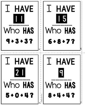 Adding 3 Numbers I Have Who Has - Image 3