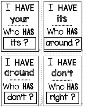 Second Grade Sight Words I Have Who Has - Image 3