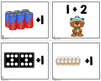 Winter Doubles Plus 1 Game Math Task Cards - Image 2