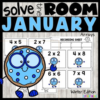 Winter Arrays Math Task Cards - Teaching Ideas Made Easy