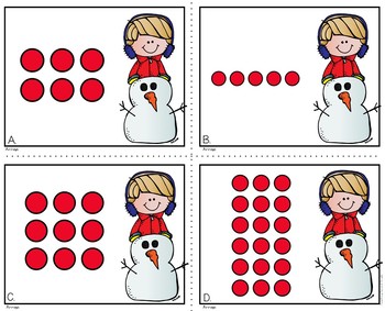 Winter Arrays and Repeated Addition Math Task Cards - Image 2