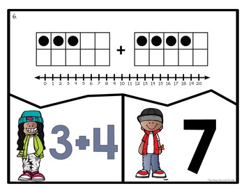 Near Doubles (doubles plus 1) Math Puzzles - Image 2