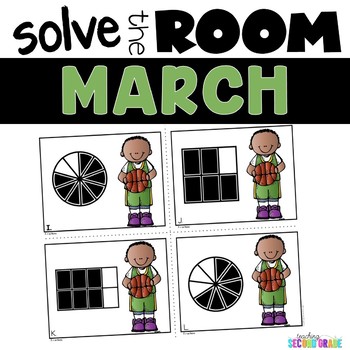 Basketball Fractions Math Task Cards