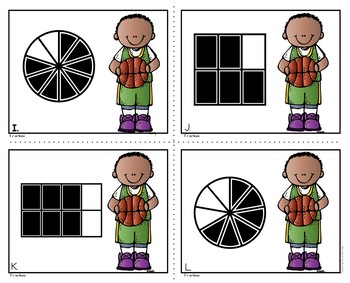 Basketball Fractions Math Task Cards - Image 2