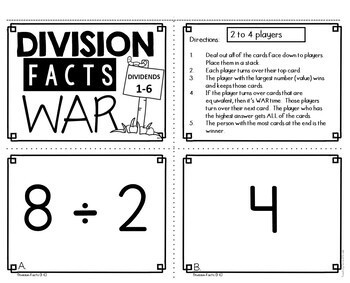 Division Facts Math Game - Image 2