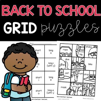 Math and ELA Mystery Pictures for Back to School